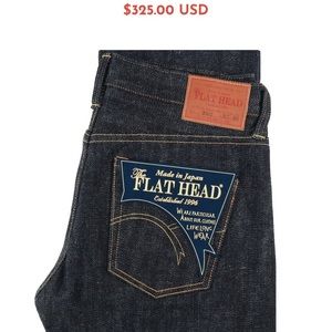 Raw Denim Flat head jeans